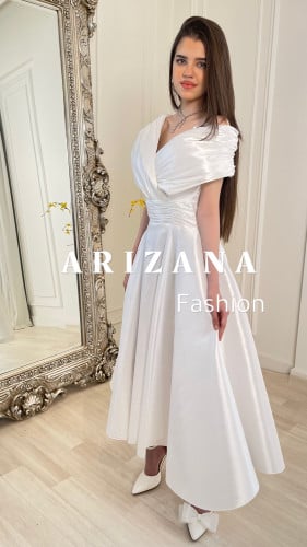 فستان اوف وايت ميدي