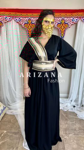 جلابيه اسود انيقه