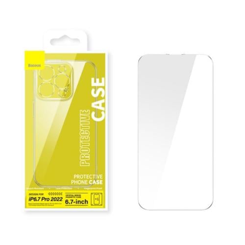 بكج حماية واقي شاشة +غطاء حمايه شفاف لسلسله ايفون...