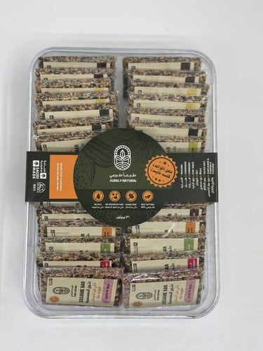 حلاوة سمسميه فاخرة مشكلّة جميع النكهات 30 قطعة وزن...