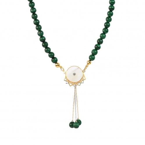 Soubha Necklace Malachite