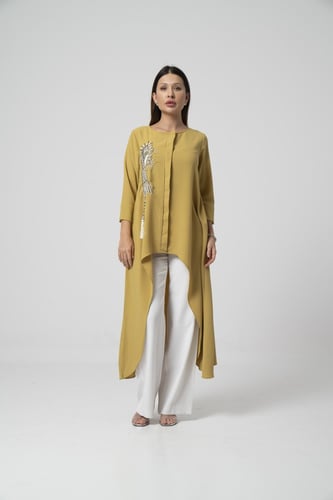 كريب مطرز بخرز