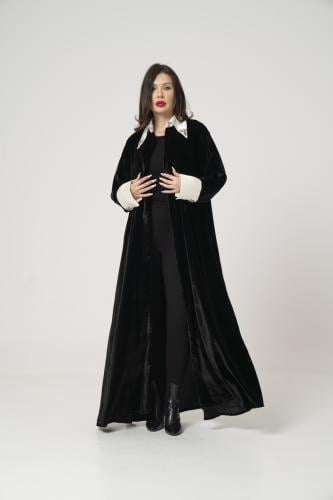 Velvet long Shirt Abaya