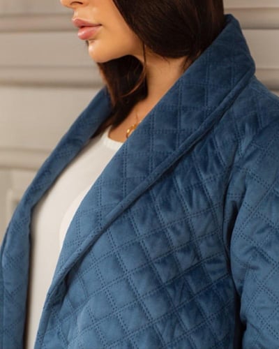 Quilted shell coat