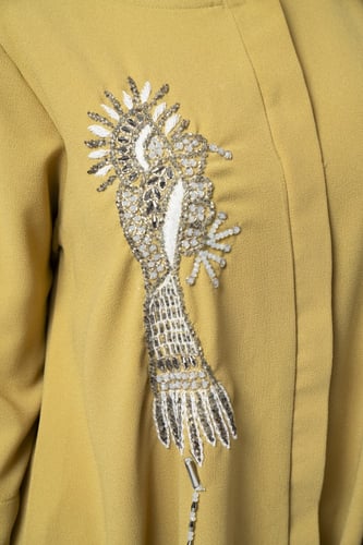 كريب مطرز بخرز