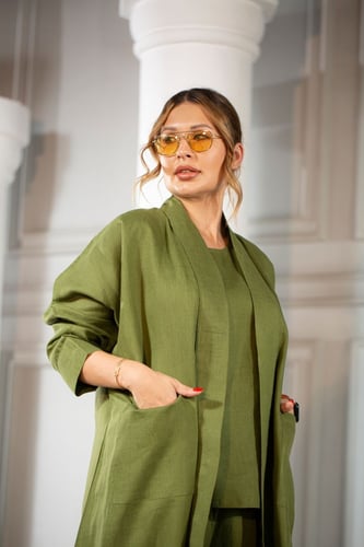 لنن صيفي بارد سادة