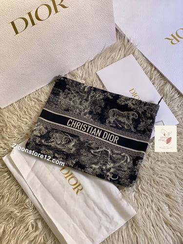 DIOR ZIPPED POUCH