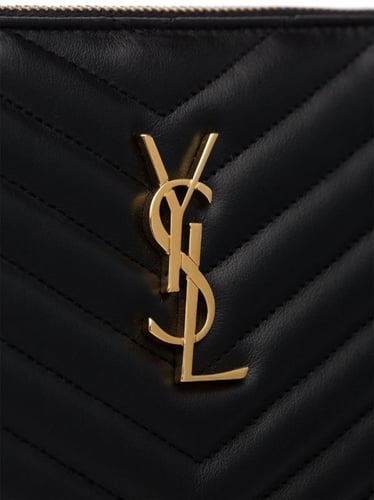 Pouch YSL 30x21 cm black gold