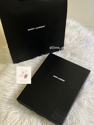 Pouch YSL 30x21 cm black gold