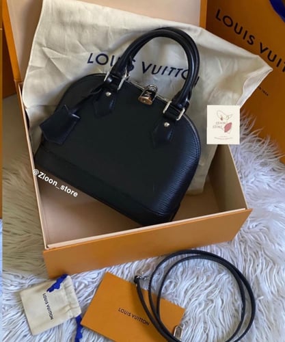 Louis Vuitton black bb alma