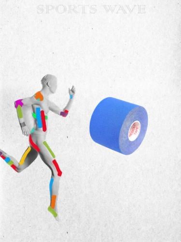 شريط لاصق رياضي مقاوم للماء - ازرق