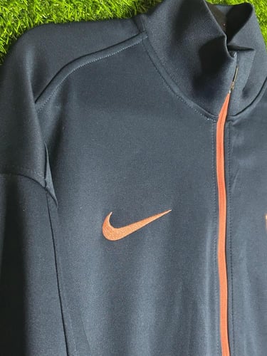 ترنك تمرين برشلونة كحلي + برتقالي سحاب 26/25