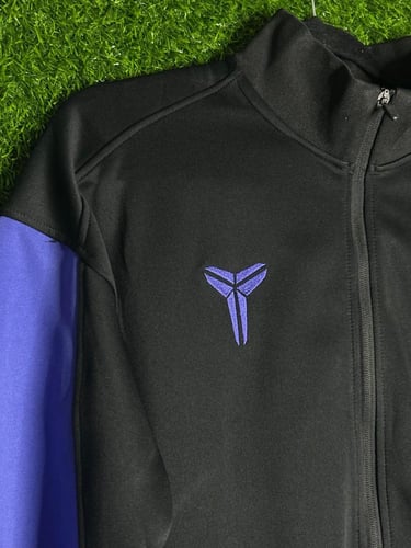 ترنك تمرين برشلونة الاسود سحاب 26/25