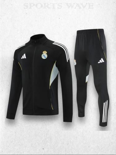 ترنك تمرين ريال مدريد اسود سحاب 26/25