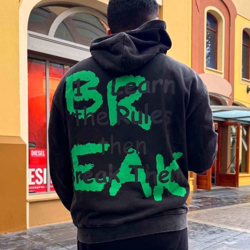 هودي رمادي مغسول