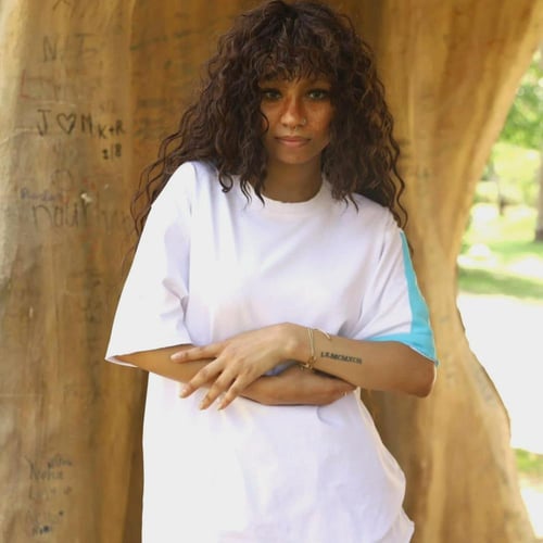 تيشيرت ابيض , للجنسين