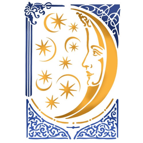 ستيمبيريا استنسل جي 29,7سم×21سم كيمياء القمر