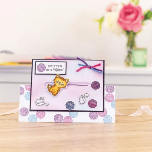 أختام وقوالب قص يدوي بثيم القِطَة Smitten As A Kit...