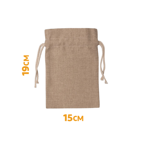 حقيبة خيش للطباعة برباط - وسط