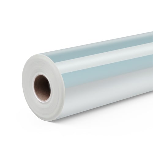 لفة فينيل لاصق دائم متغير بالبرودة (شفاف-أزرق)