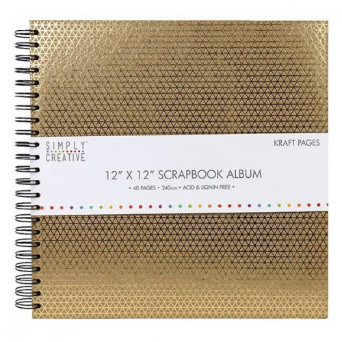 سيمبلي كريتيف ألبوم من الكرافت غلاف مزين بشكل هندس...