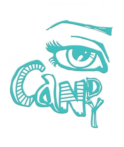 سبيلبينديرز طوابع ختم شفاف - رسم عين مع عبارة