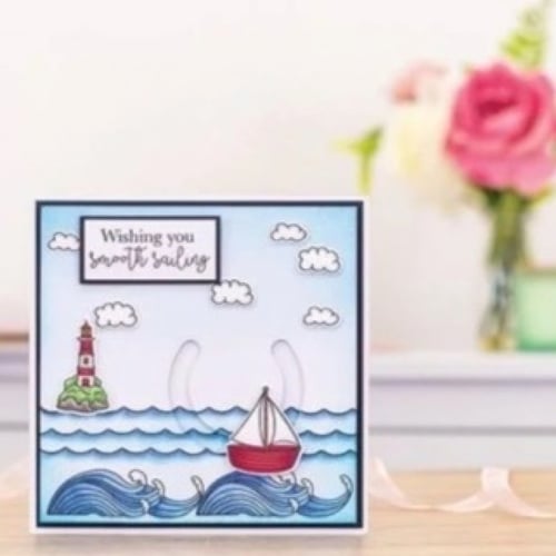 أختام وقوالب قص يدوي بثيم البحر والقارب Sailing