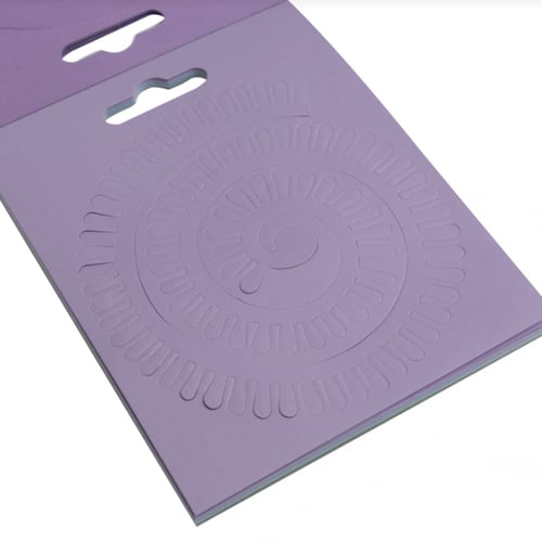 مجموعة لف الورق بشكل أزهار - لون ليلكي