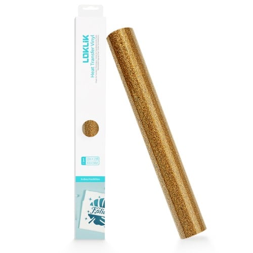 لفة فينيل حراري (ذهبي جليتر)