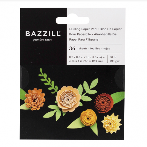 مجموعة لف الورق بشكل أزهار - ألوان أصفر و أحمر