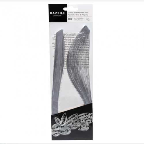 شرائط ورقية لفن لف الورق- لون فضي