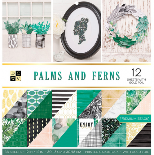 36 ورقة فويل مذهّب - ألوان خضراء ورسومات - وجهين 1...