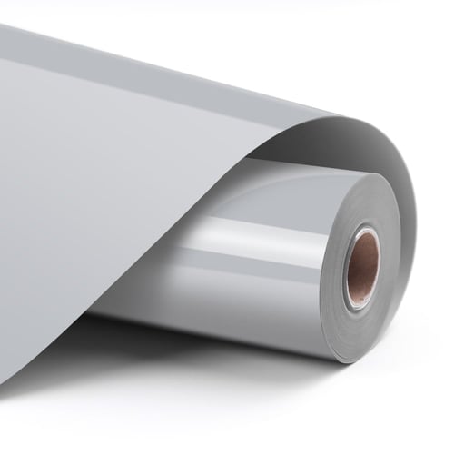 لفة فينيل حراري (فضي لامع)