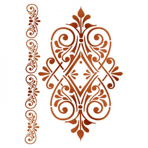 ستيمبيريا استنسل جي 29,7سم×21سم زخرفة شكل دائري