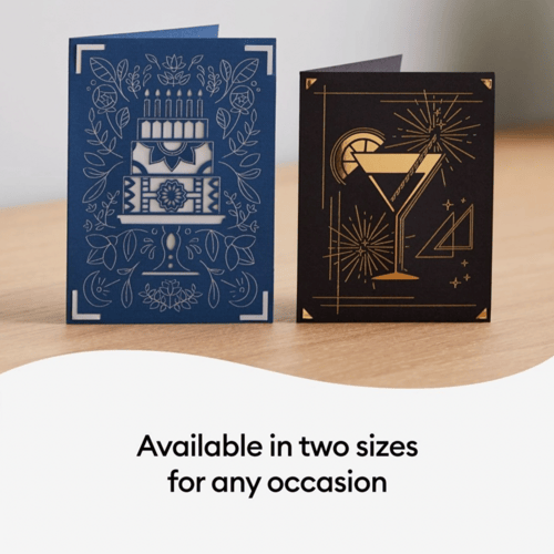 كريكت جوي مجموعة 8 بطاقات مع فويل وأظرف باللون الأ...