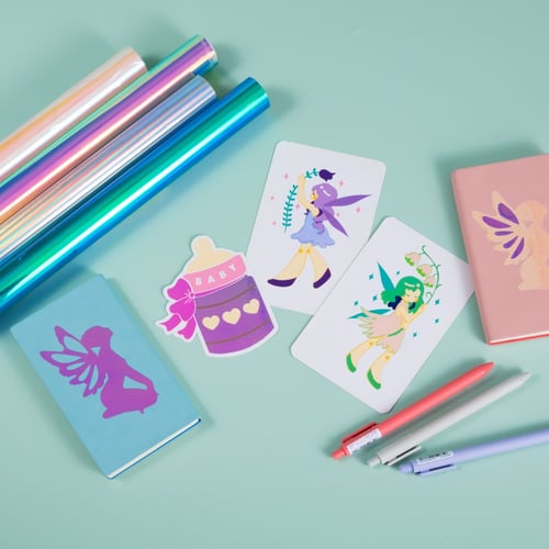 لفة فينيل لاصق دائم (فضي لؤلؤي هولوغرافيك)