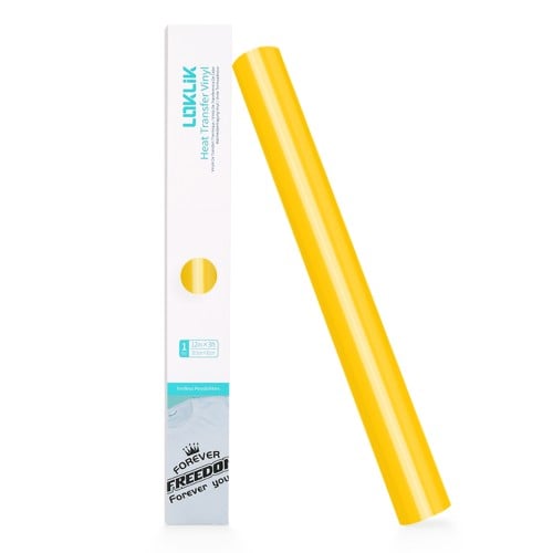 لفة فينيل حراري (أصفر لامع)