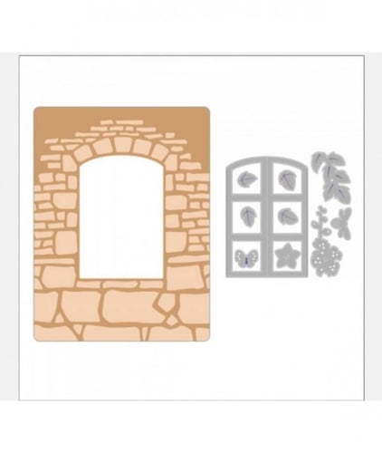 سيزيكس قالب نقش الورق ثلاثي الأبعاد - شكل النافذة