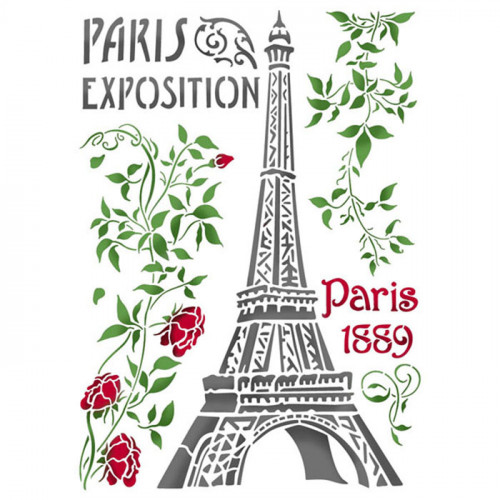 ستيمبيريا استنسل جي 29,7سم×21سم باريس برج إيفل