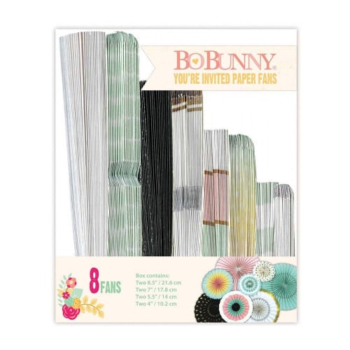 يو بني مجموعة يوإنفايتيد مراوح ورقية عدد 8 قطع بأح...