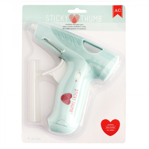 مسدس غراء لاسلكي مع أعواد الغراء