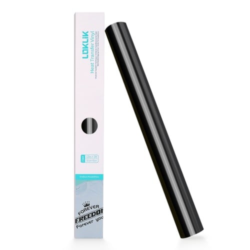 لفة فينيل حراري (أسود لامع)