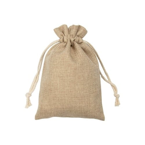 حقيبة خيش للطباعة برباط - كبيرة