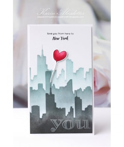 استنسل اعمال فنيه على شكل مدينة لاندسكيب