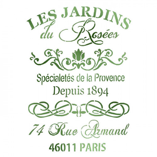 ستيمبيريا استنسل جي 29,7سم×21سم حدائق الندى