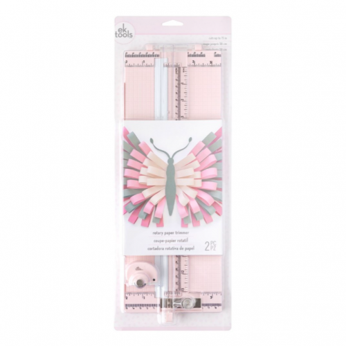 أداة قص الورق الدوَّارة لون وردي