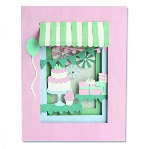 سيزيكس قالب قص صندوق الظل - كرت ثلاثي الأبعاد لعيد...