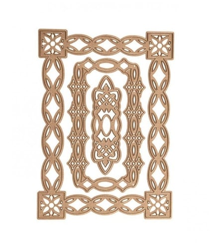 سبيلبينديرز قوالب قص أشكال إطار مستطيل مزخرف