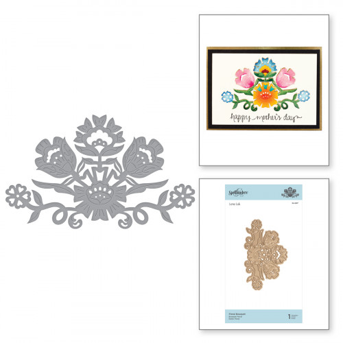 سبيلبينديرز قالب قص شكل باقة ورد