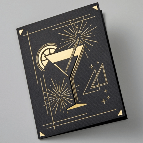 كريكت جوي مجموعة 8 بطاقات مع فويل وأظرف باللون الأ...